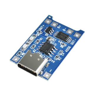 TP4056 1A Li-ion Battery Charging Module With Current Protection (Type-C)