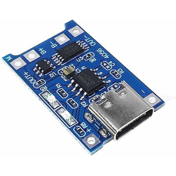 TP4056 1A Li-ion Battery Charging Module With Current Protection (Type-C)