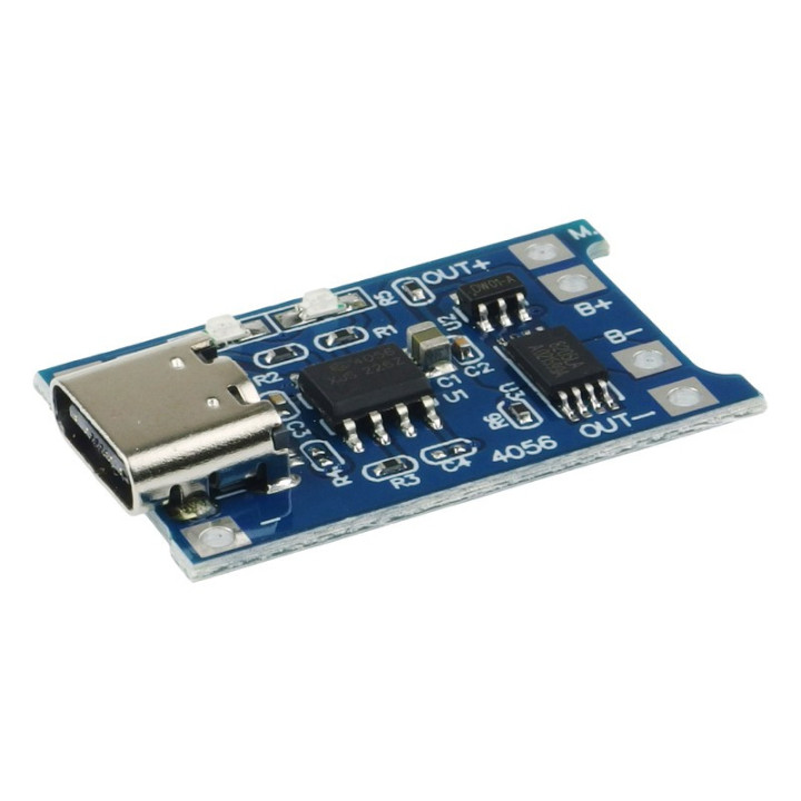 TP4056 1A Li-ion Battery Charging Module With Current Protection (Type-C)