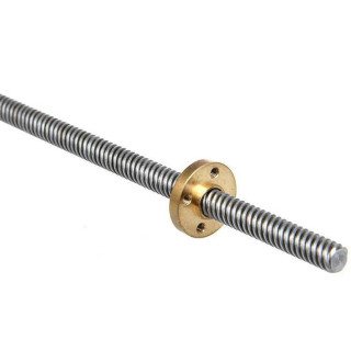 T8 Lead Screw 400mm – 8mm Lead