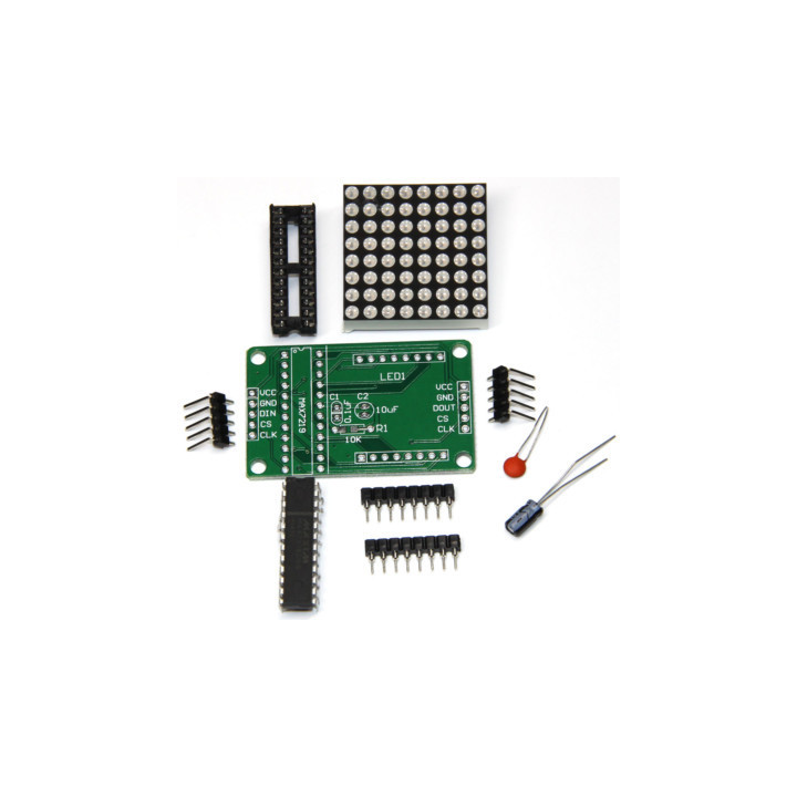 MAX7219 Dot Matrix LED Display Module – DIY Kit