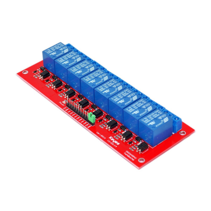 8 Channel Relay Module – Red