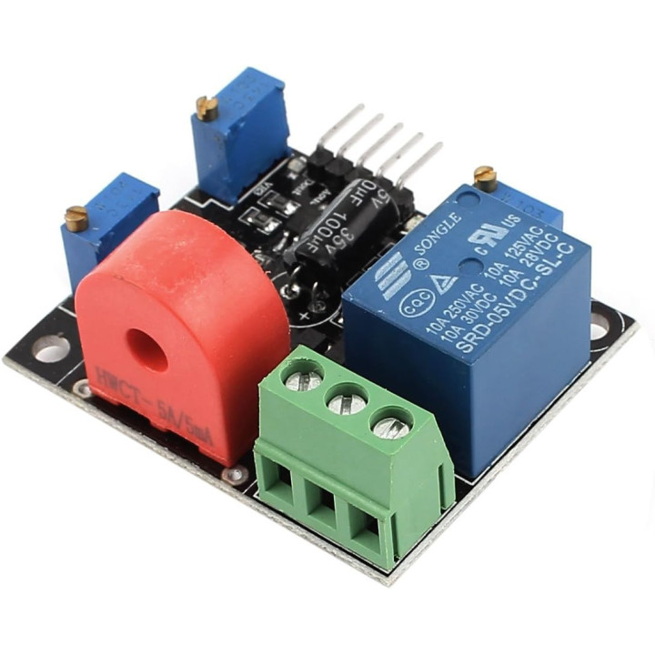 5A Current Sensor with Short-Circuit Protection Relay
