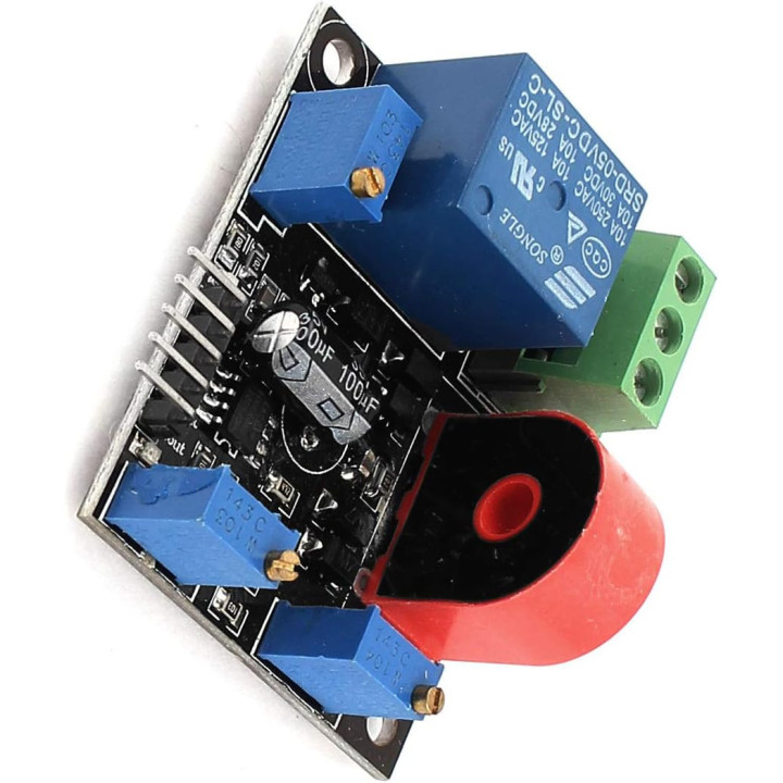 5A Current Sensor with Short-Circuit Protection Relay