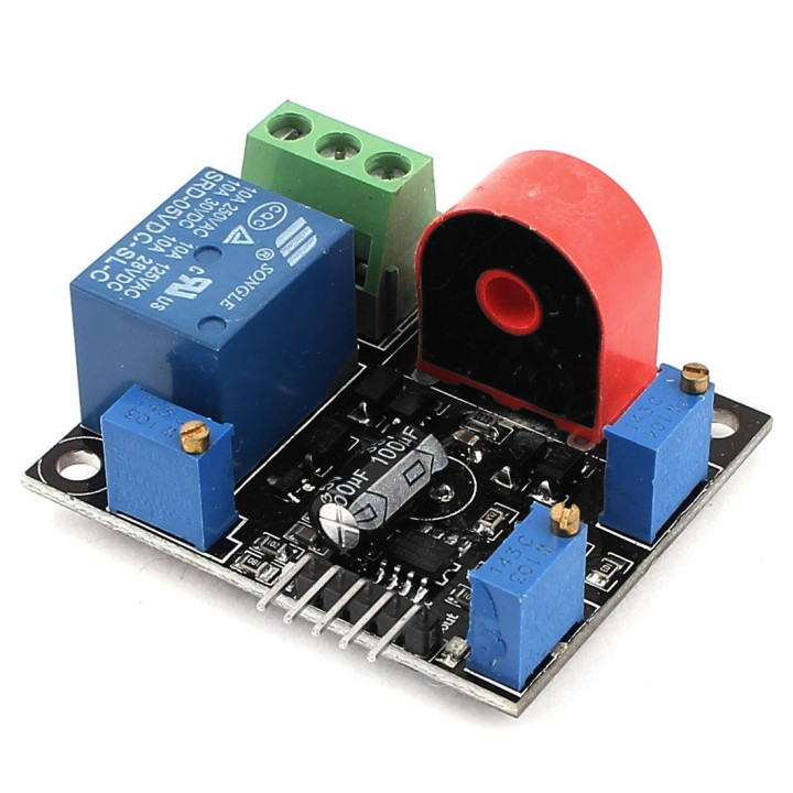 5A Current Sensor with Short-Circuit Protection Relay