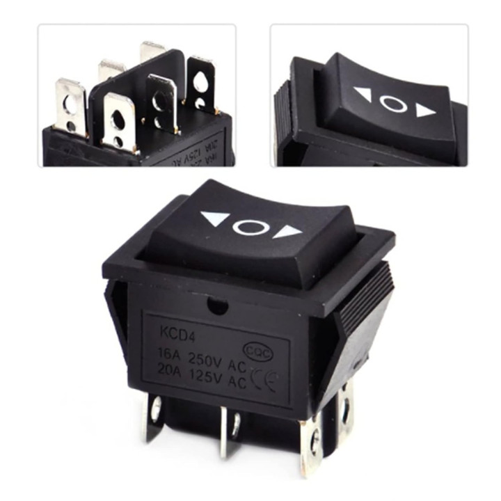 KCD4 Momentary Rocker Switch ON-OFF-ON (6-Pin)