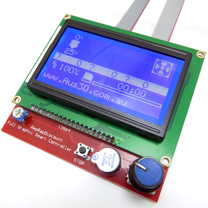 12864 Graphic LCD Control Panel with Encoder & SD Card Slot