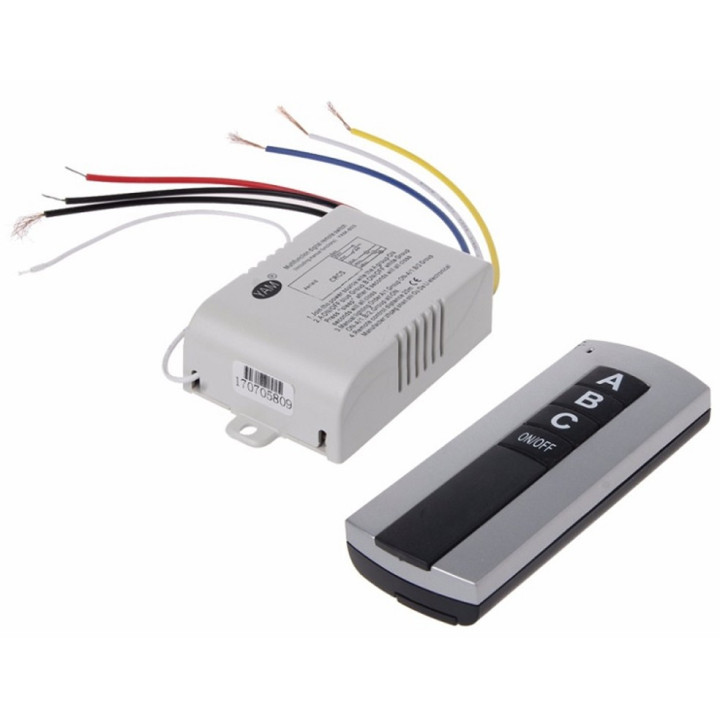 220V 3-CH RF Wireless Remote Switch