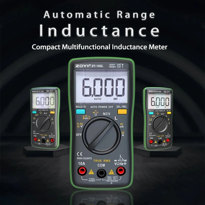 ZOYI ZT-102L Digital Multimeter Auto Range (Inductance Measurement)