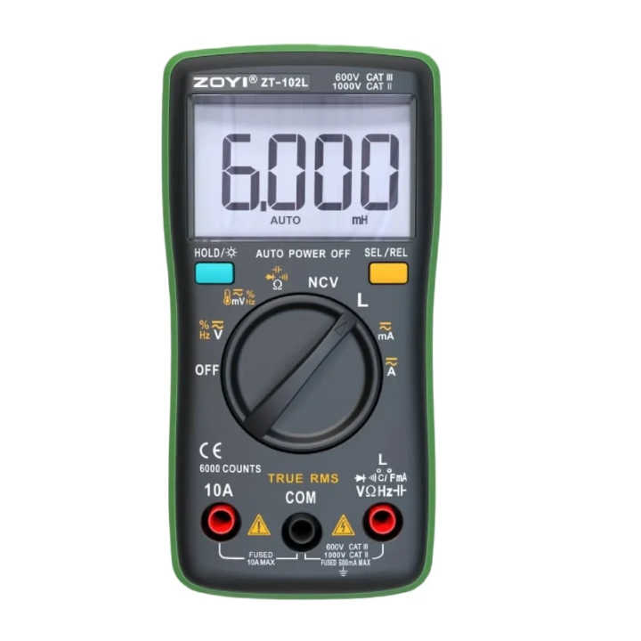 ZOYI ZT-102L Digital Multimeter Auto Range (Inductance Measurement)