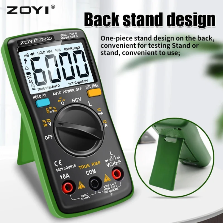 ZOYI ZT-102L Digital Multimeter Auto Range (Inductance Measurement)