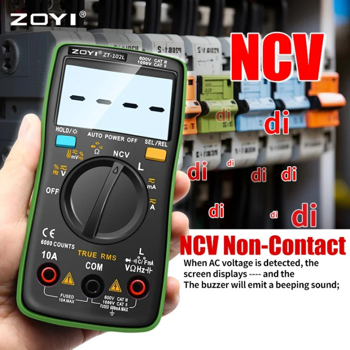 ZOYI ZT-102L Digital Multimeter Auto Range (Inductance Measurement)