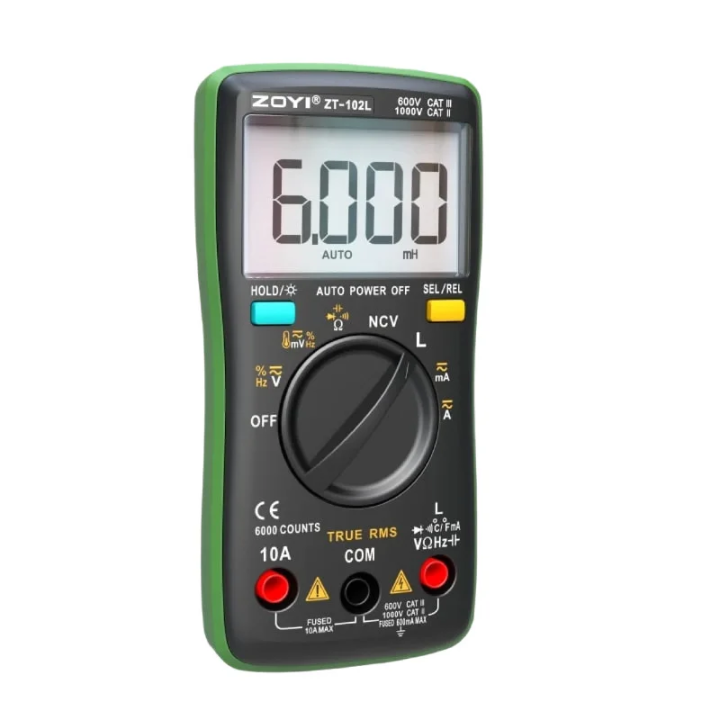 ZOYI ZT-102L Digital Multimeter Auto Range (Inductance Measurement)