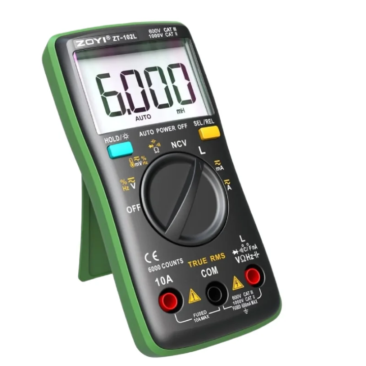 ZOYI ZT-102L Digital Multimeter Auto Range (Inductance Measurement)