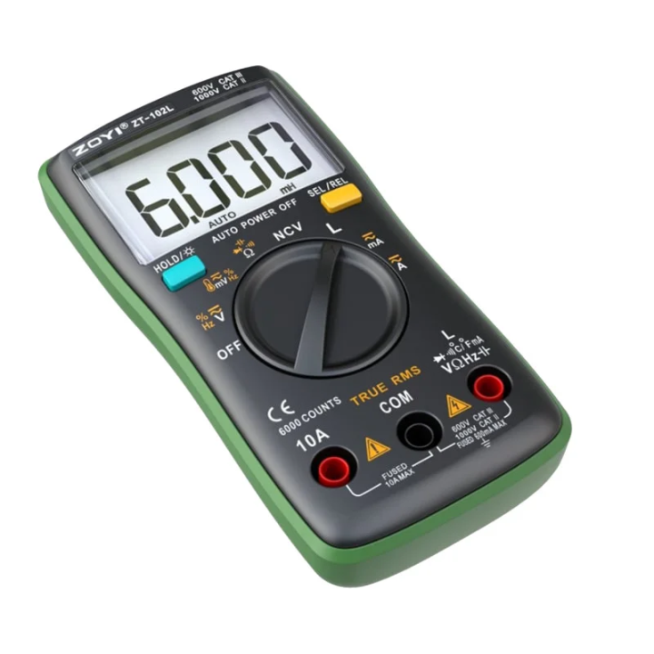 ZOYI ZT-102L Digital Multimeter Auto Range (Inductance Measurement)