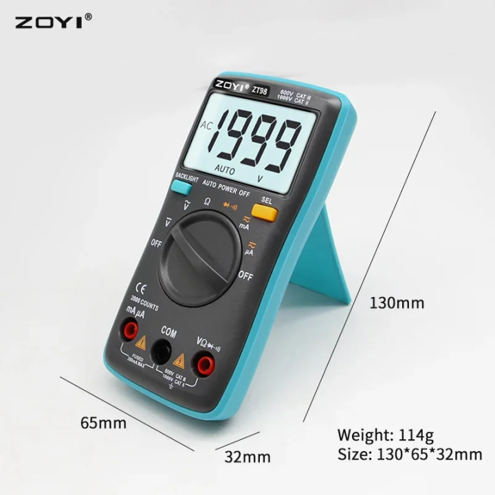 ZOYI ZT-98 Digital Multimeter Auto Range