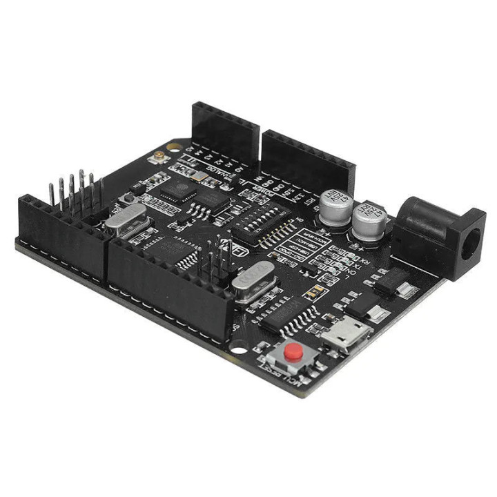 UNO+WiFi R3 Arduino Compatible Board (ATmega328P + ESP8266) – With USB Cable