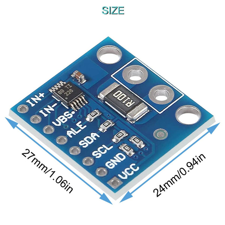 INA226 I2C Current & Power Monitor Module (36V)