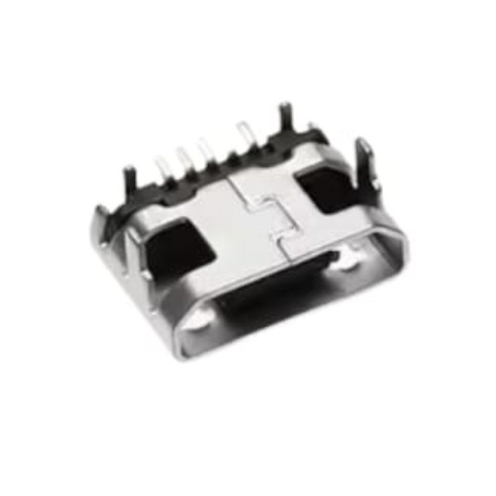 Micro USB Type-B Female Connector – SMD with Side Tabs