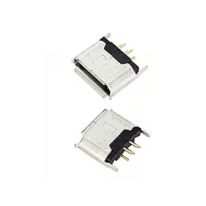 Micro USB Type-B Female Connector – Vertical Pin Type