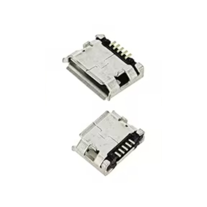 Micro USB Type-B Female Connector – SMD Mid-Mount