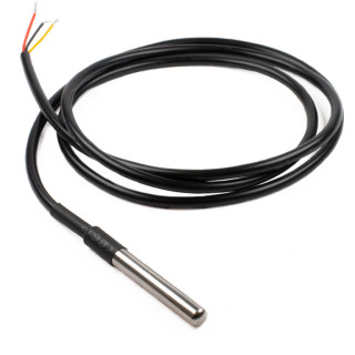 DS18B20 Waterproof Temperature Sensor Probe – Approx. 1m Cable