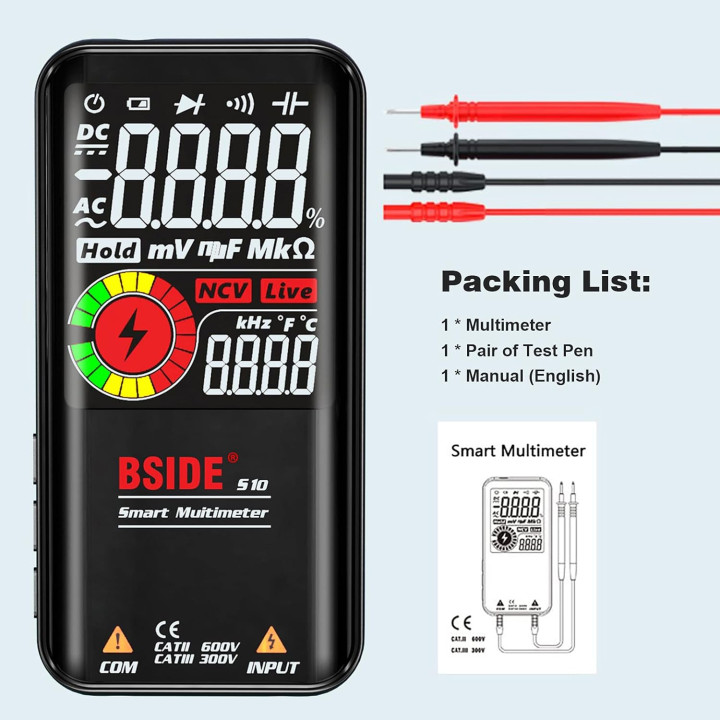 BSIDE S10 Digital Smart Multimeter