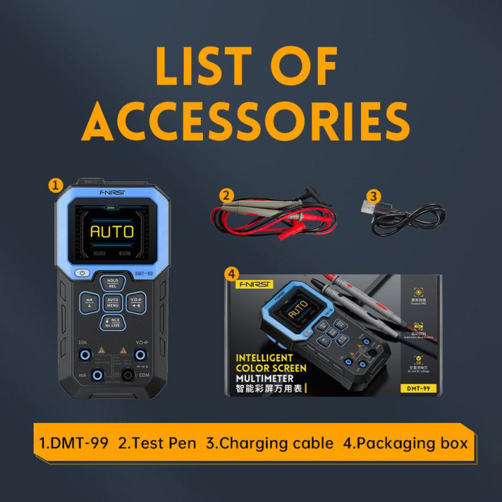 FNIRSI DMT-99 Intelligent Color Screen Digital Multi Meter