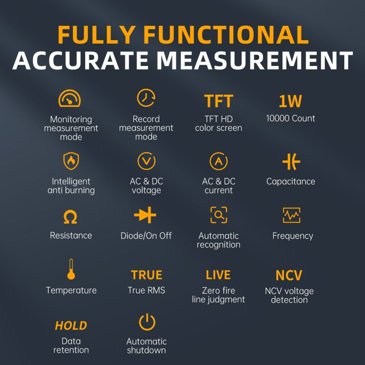 FNIRSI DMT-99 Intelligent Color Screen Digital Multi Meter