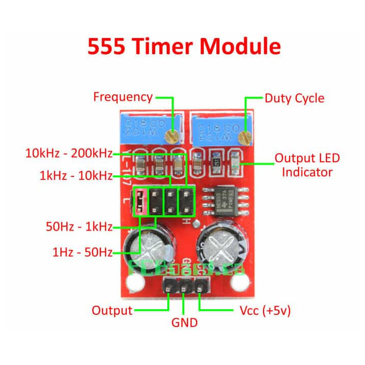 NE555 Adjustable Square Wave Generator