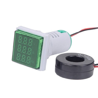 AC Voltmeter, Amperemeter and Hertz meter 20-500 V/100 A