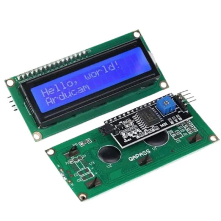 1602 LCD with I2C Interface and Blue Backlight